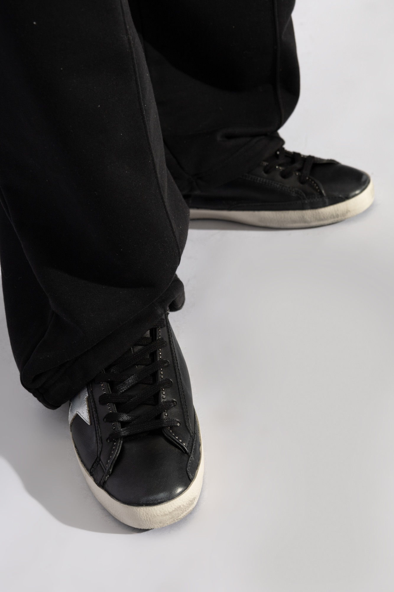 Black Sneakers Super-Star Classic With List Golden Goose